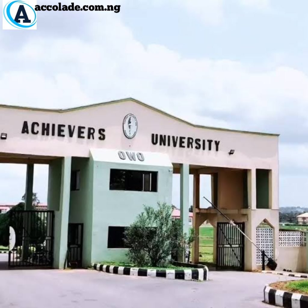 Achievers University Post UTME 2025/2026 Now Out – School Fees and Cut Off Mark