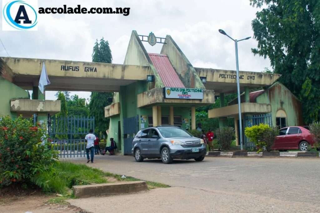 Rufus Giwa Polytechnic Post UTME Form 2025/2026 Now Out- Courses and Cut Off Mark